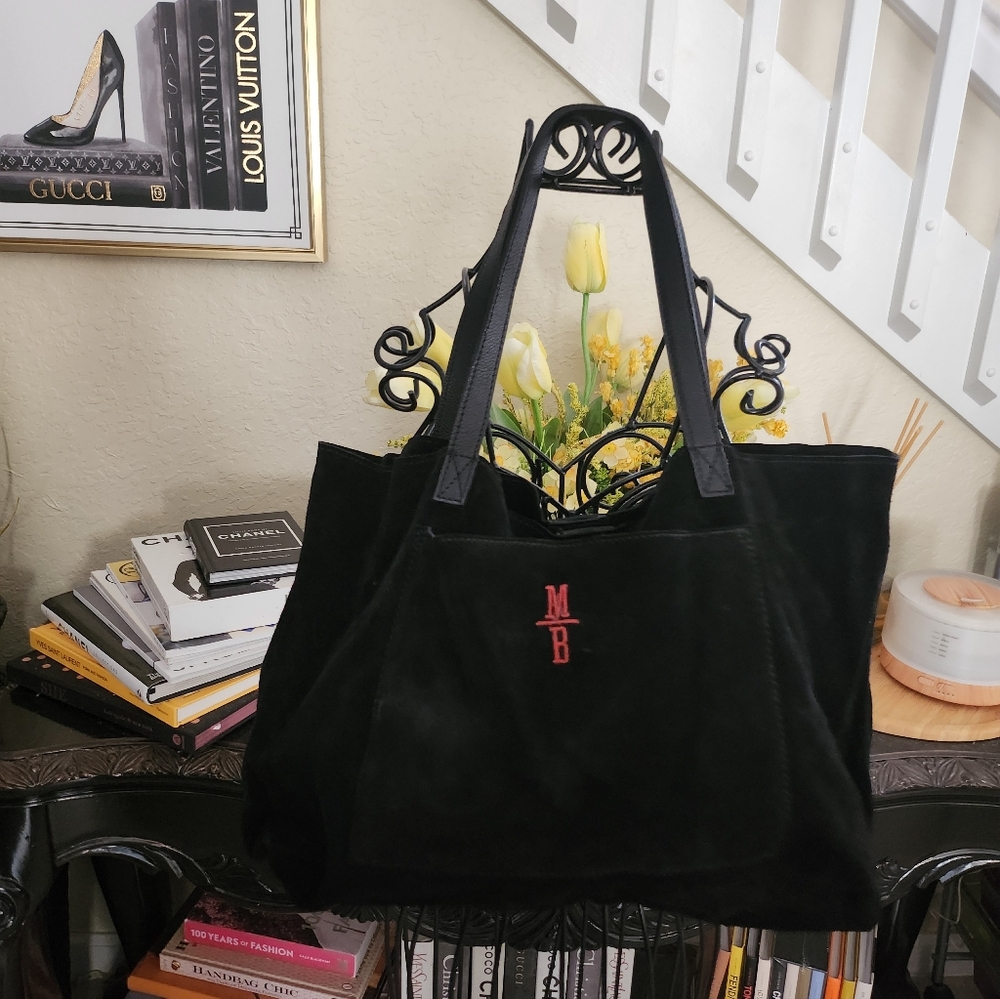 Mark & Graham suede leather tote bag